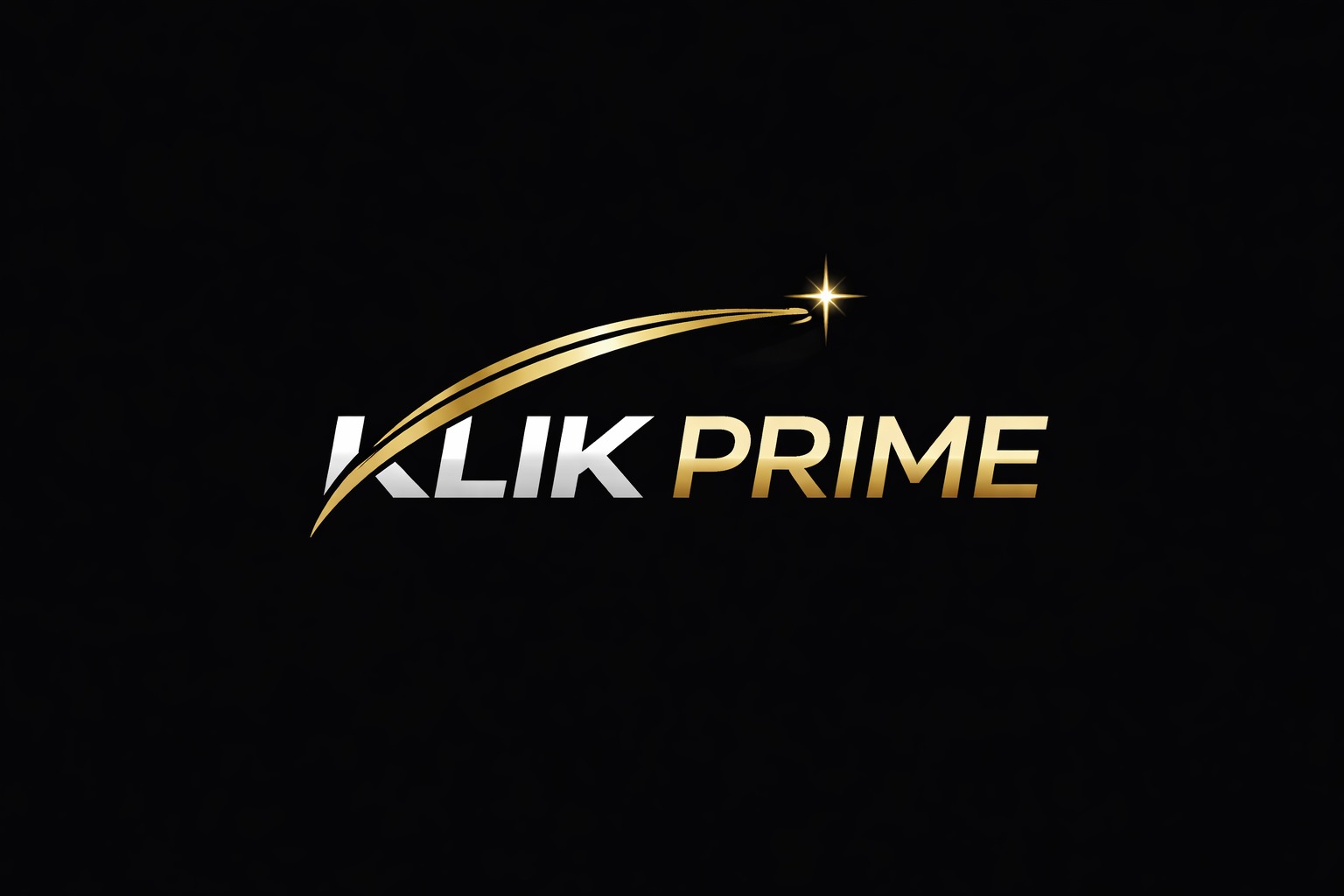 Logo KlikPrime dorado y negro